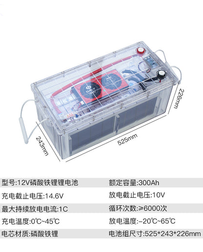 12V300AH RV battery energy storage battery