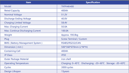 Vertical roller energy storage battery 51.2V 400AH