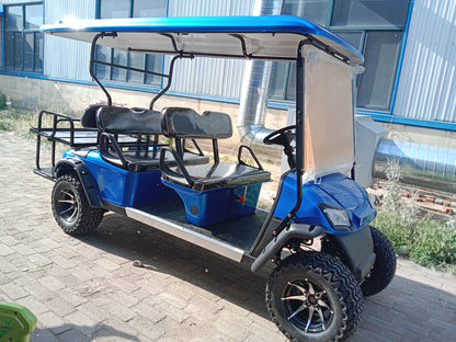 Type A 6-seater golf cart, stylish appearance, super long lithium batte.