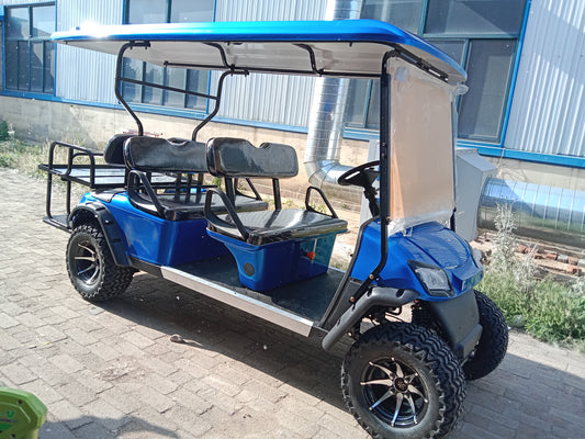Type A 6-seater golf cart, stylish appearance, super long lithium batte.
