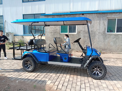 Type A 6-seater golf cart, stylish appearance, super long lithium batte.