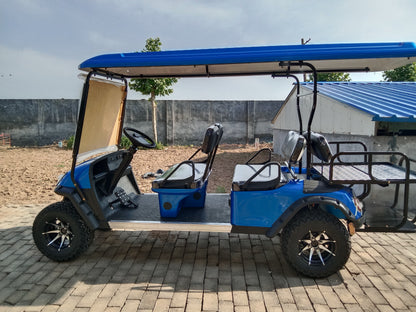 Type A 6-seater golf cart, stylish appearance, super long lithium batte.