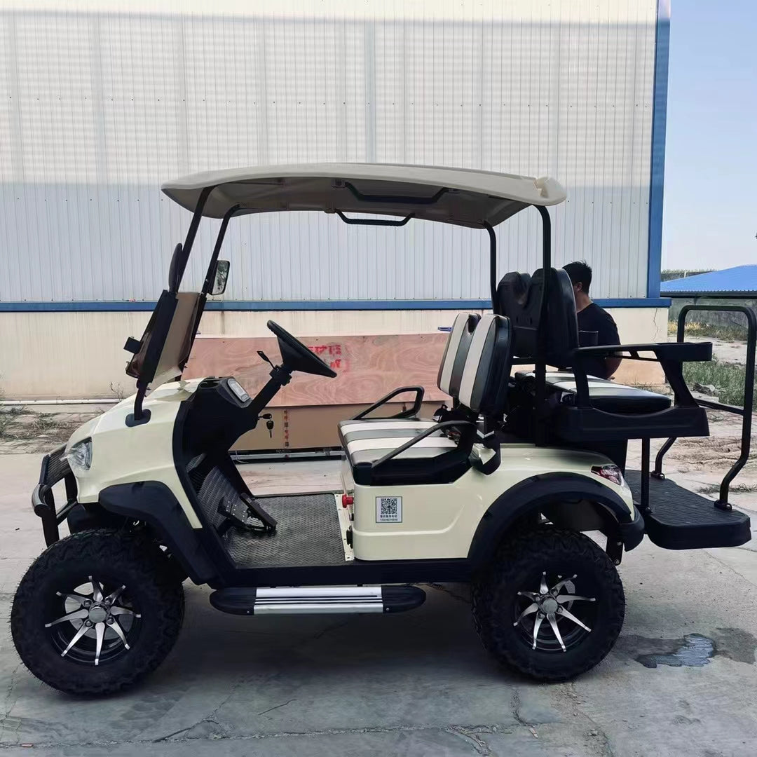 Type B 4-seater golf cart, stylish appearance, super long lithium batt.