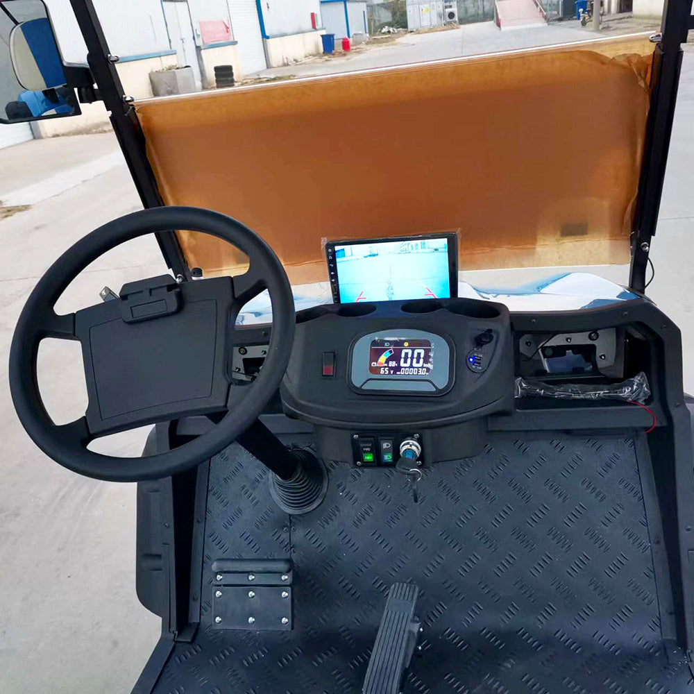 Type B 2-seater golf cart, stylish appearance, super long lithium batte.