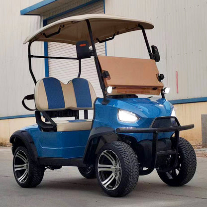 Type B 2-seater golf cart, stylish appearance, super long lithium batte.