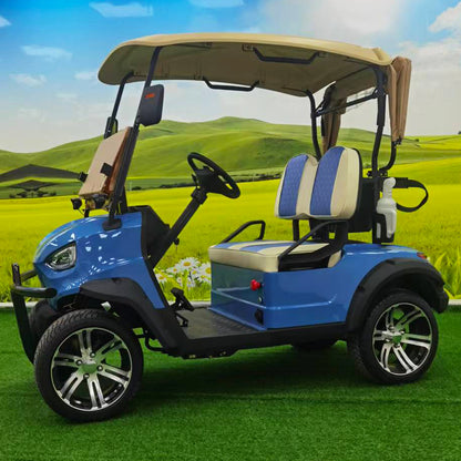 Type B 2-seater golf cart, stylish appearance, super long lithium batte.