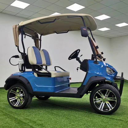 Type B 2-seater golf cart, stylish appearance, super long lithium batte.