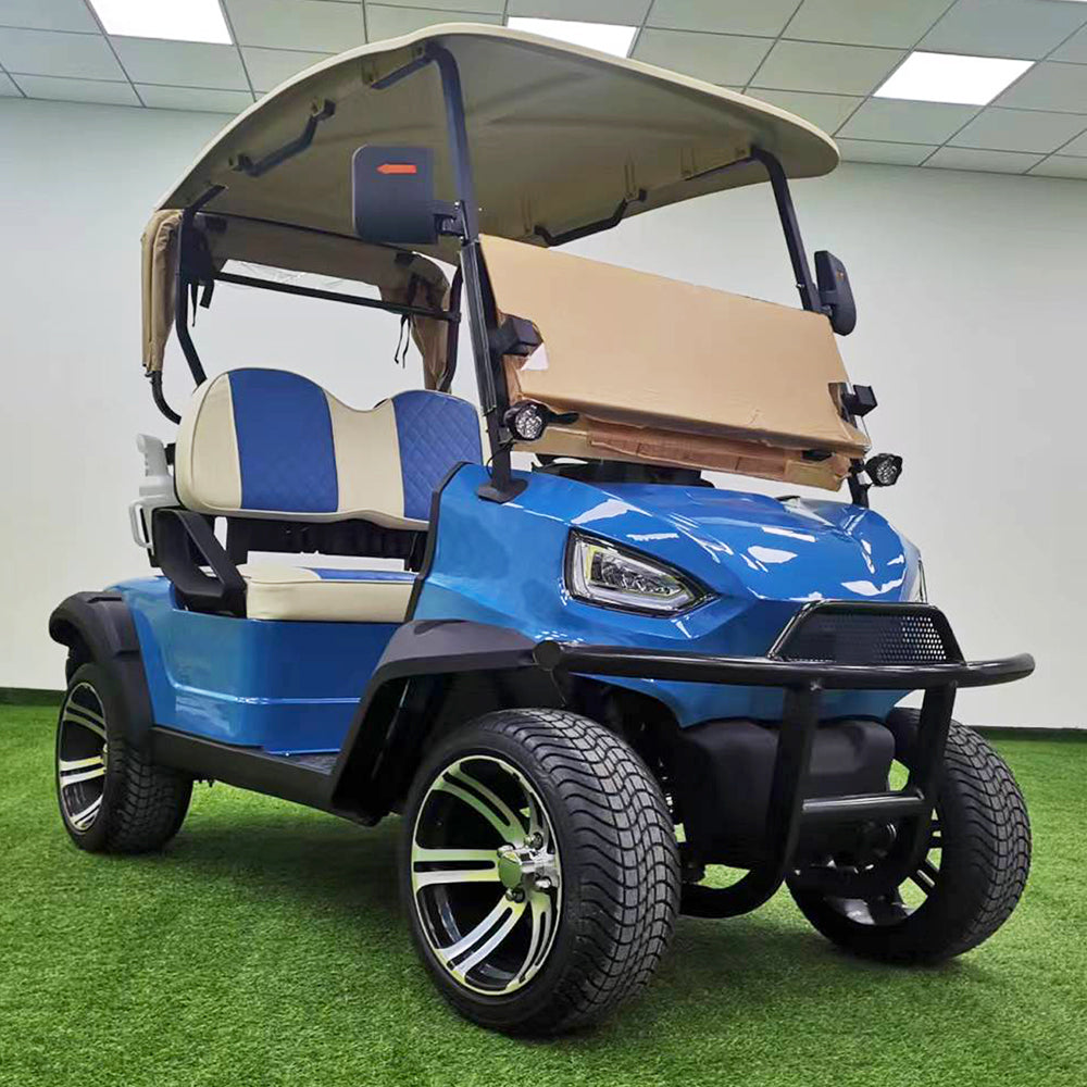 Type B 2-seater golf cart, stylish appearance, super long lithium batte.