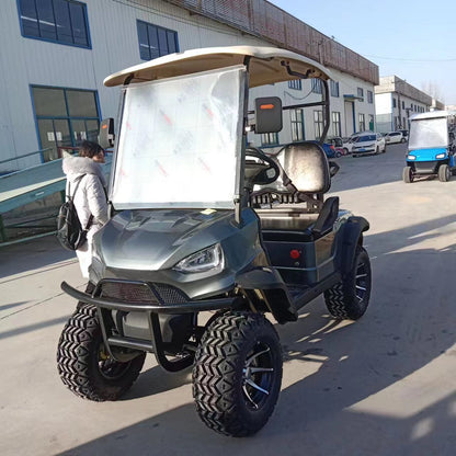 Type B 2-seater golf cart, stylish appearance, super long lithium batte.
