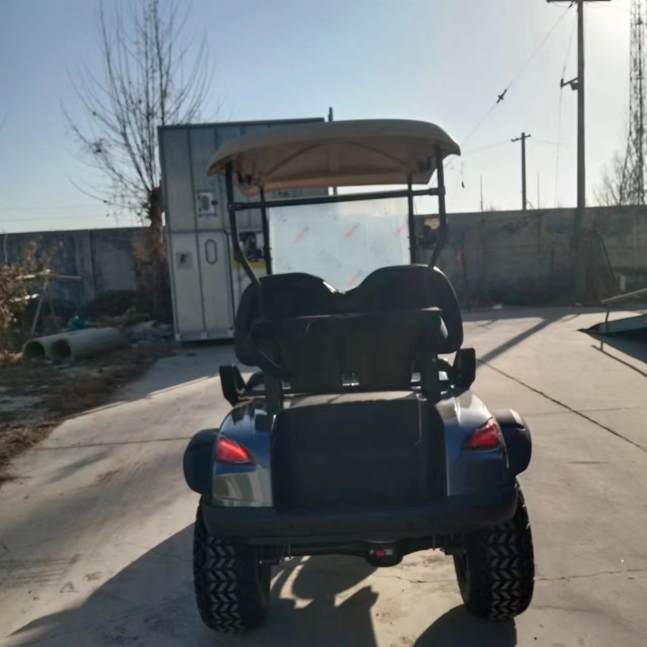 Type B 2-seater golf cart, stylish appearance, super long lithium batte.