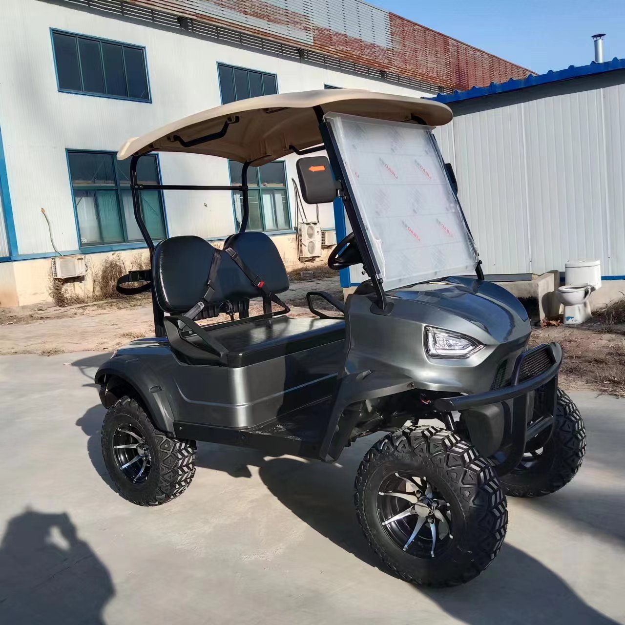 Type B 2-seater golf cart, stylish appearance, super long lithium batte.
