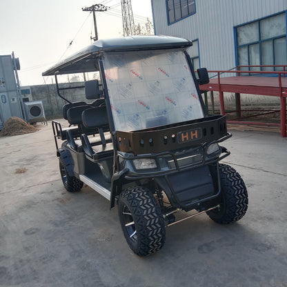 Type A 6-seater golf cart, stylish appearance, super long lithium batte.