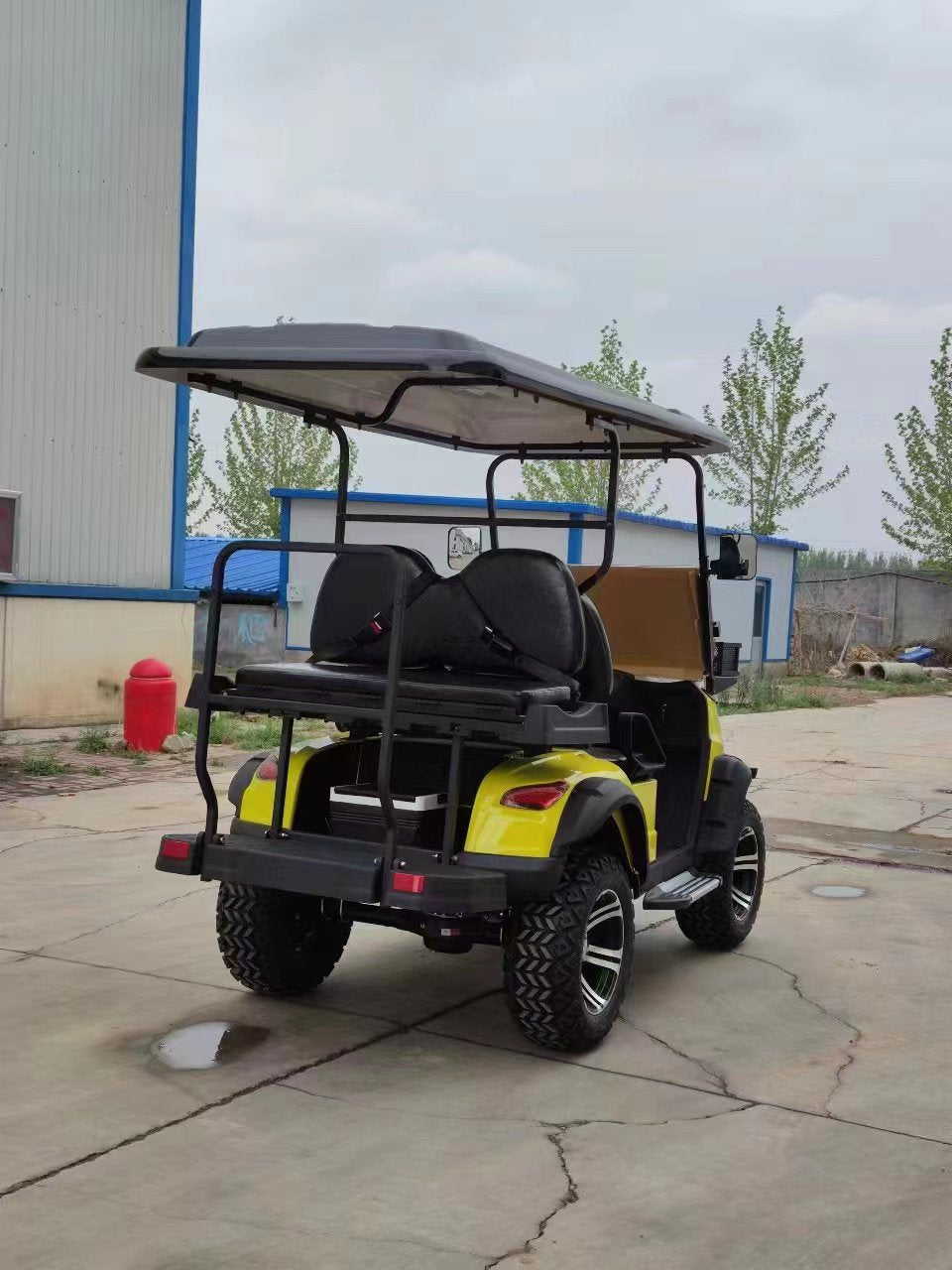 Type B 4-seater golf cart, stylish appearance, super long lithium batt.