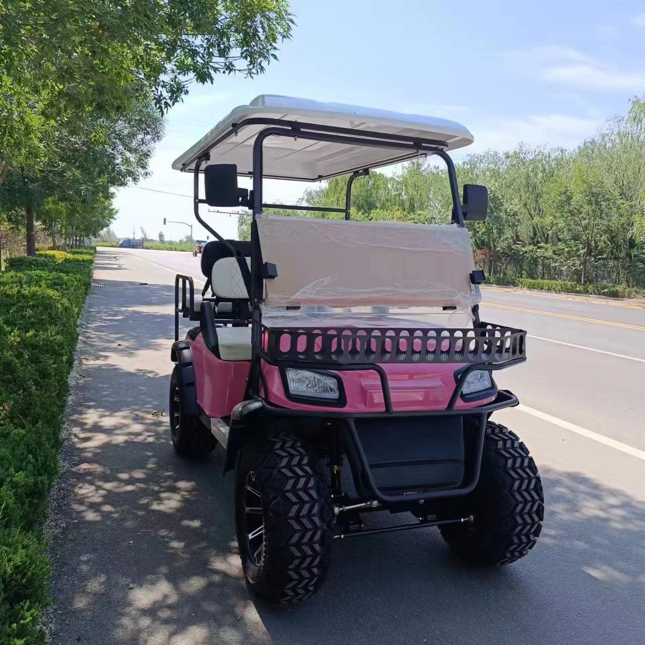 Type A 4-seater golf cart, stylish appearance, super long lithium batte