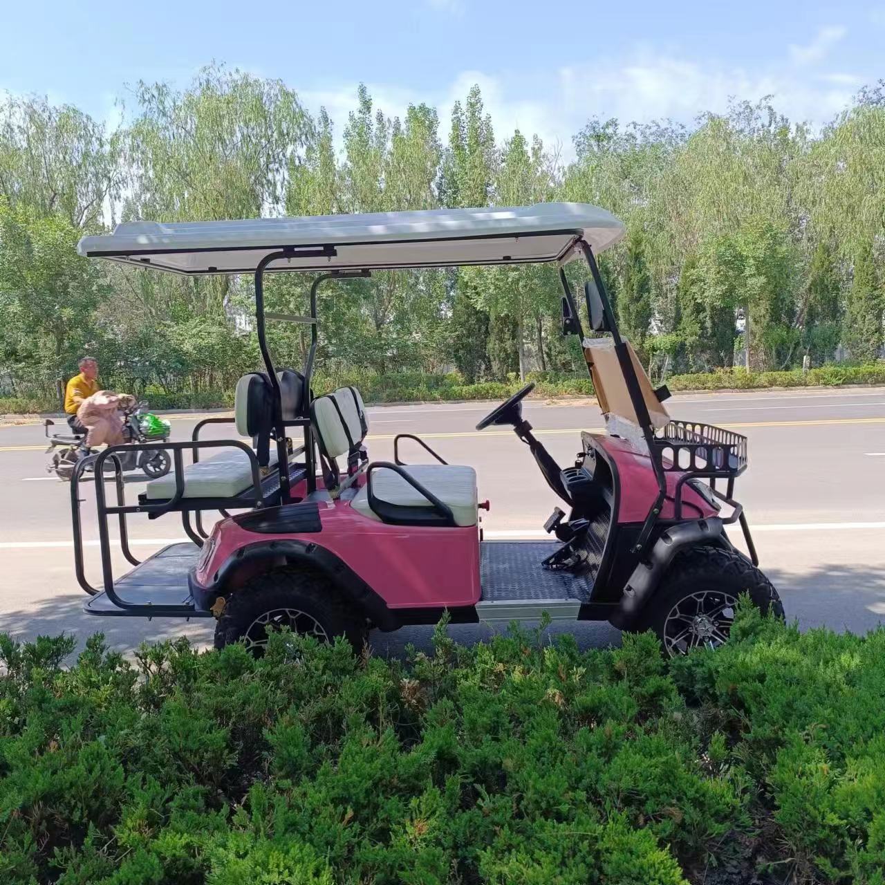 Type A 4-seater golf cart, stylish appearance, super long lithium batte