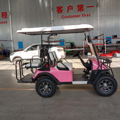 Type A 4-seater golf cart, stylish appearance, super long lithium batte