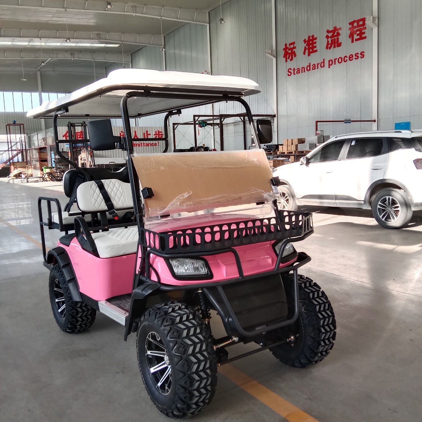 Type A 4-seater golf cart, stylish appearance, super long lithium batte