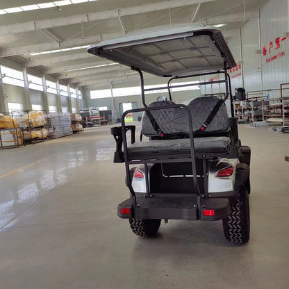 Type C 4-seater golf cart, stylish appearance, super long lithium batte.