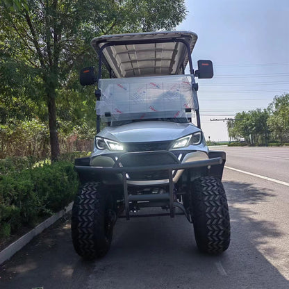Type C 4-seater golf cart, stylish appearance, super long lithium batte.