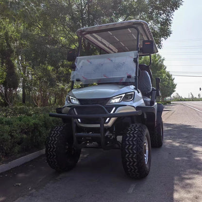 Type C 4-seater golf cart, stylish appearance, super long lithium batte.
