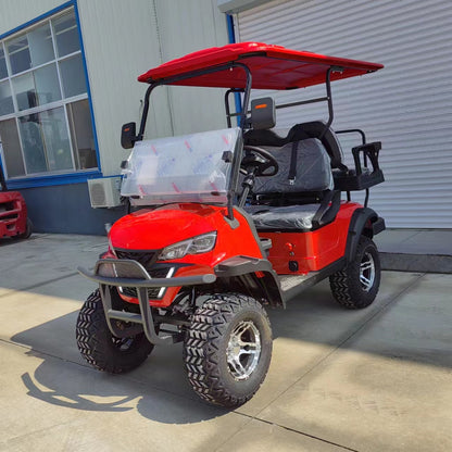 Type C 4-seater golf cart, stylish appearance, super long lithium batte.