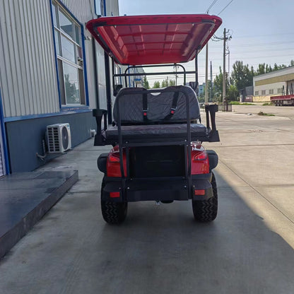 Type C 4-seater golf cart, stylish appearance, super long lithium batte.