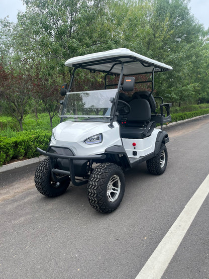 Type C 4-seater golf cart, stylish appearance, super long lithium batte.