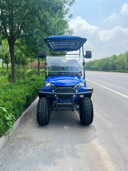Type C 4-seater golf cart, stylish appearance, super long lithium batte.