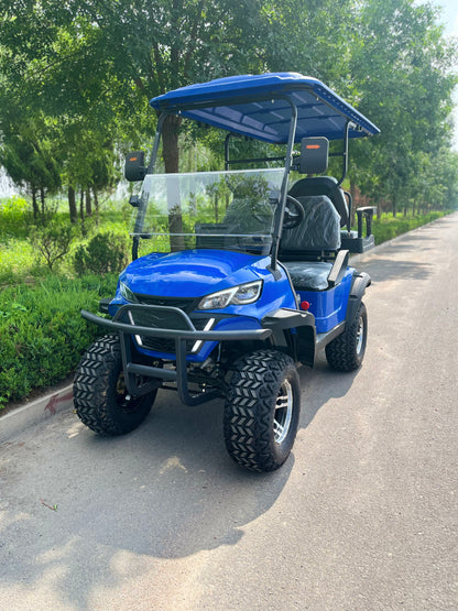 Type C 4-seater golf cart, stylish appearance, super long lithium batte.