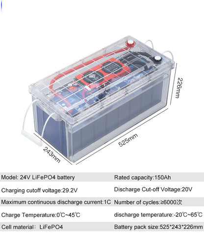 24V100AH RV energy storage battery