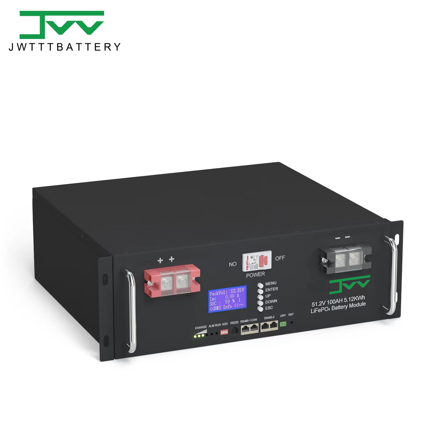 Rack mount battery 51.2V100AH