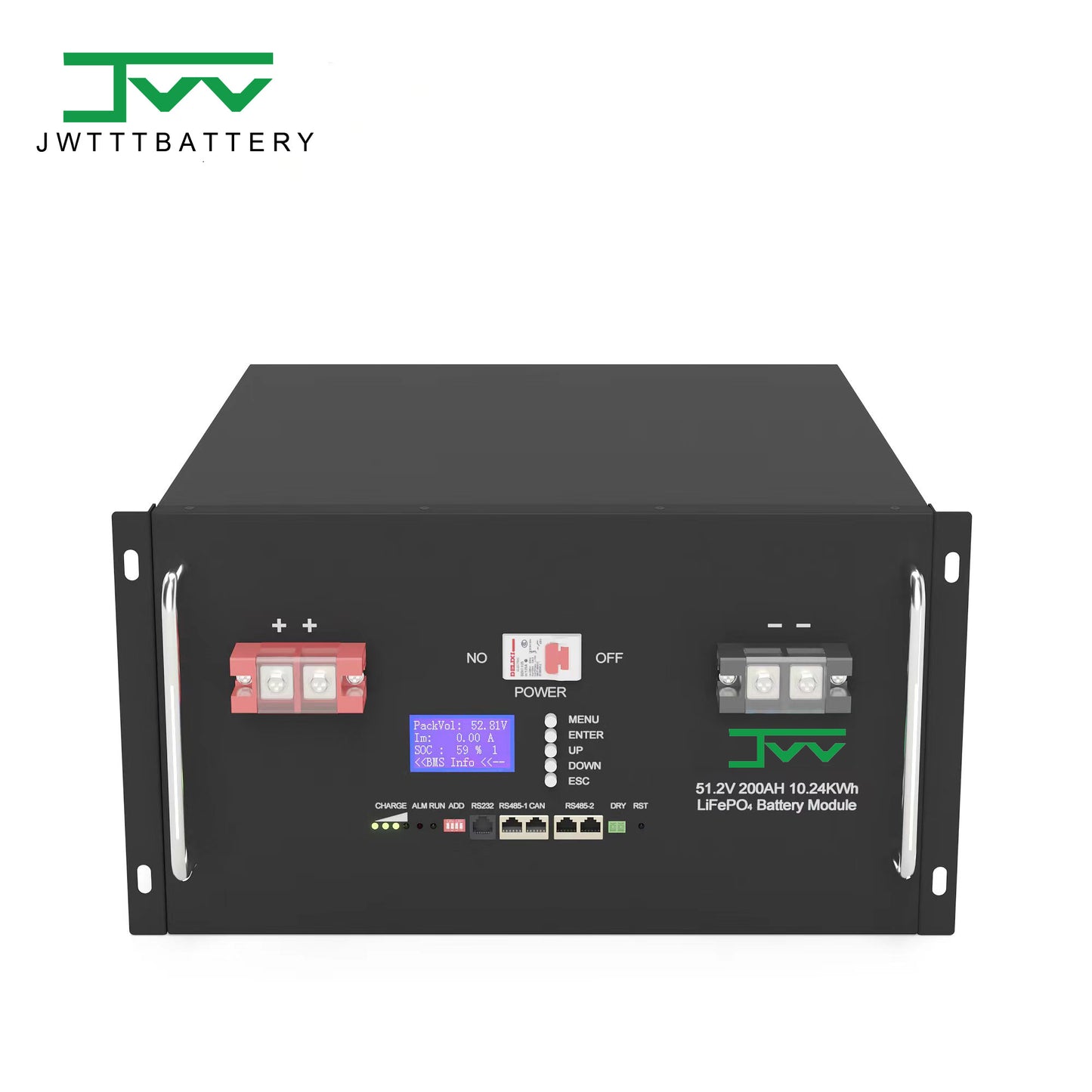 Rack mount battery 51.2V200AH