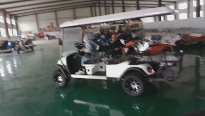 Type A 6-seater golf cart, stylish appearance, super long lithium batte.