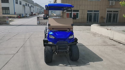Type B 6-seater golf cart, stylish appearance, super long lithium batte.