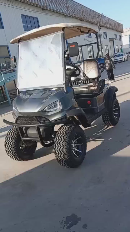 Type B 2-seater golf cart, stylish appearance, super long lithium batte.